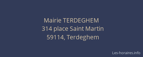 Mairie TERDEGHEM