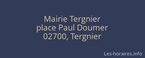 Mairie Tergnier