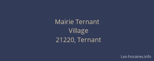Mairie Ternant