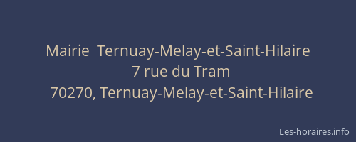 Mairie  Ternuay-Melay-et-Saint-Hilaire