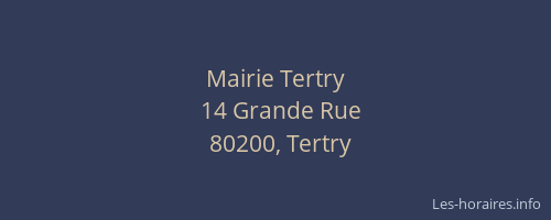Mairie Tertry