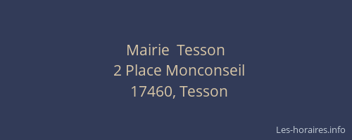 Mairie  Tesson