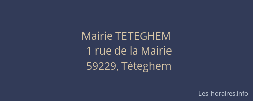 Mairie TETEGHEM
