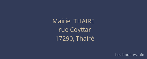 Mairie  THAIRE