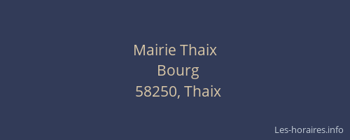 Mairie Thaix