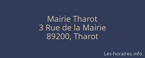 Mairie Tharot