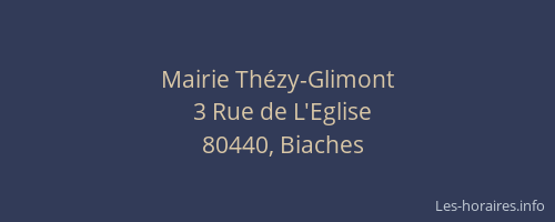 Mairie Thézy-Glimont