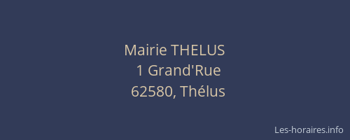 Mairie THELUS