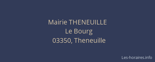 Mairie THENEUILLE
