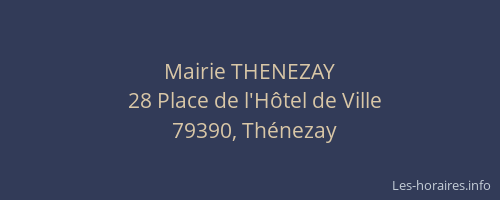 Mairie THENEZAY