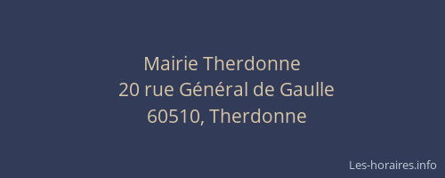 Mairie Therdonne