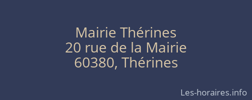 Mairie Thérines