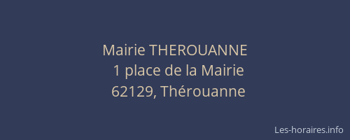 Mairie THEROUANNE