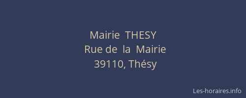 Mairie  THESY