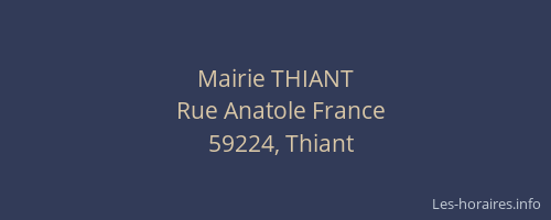 Mairie THIANT
