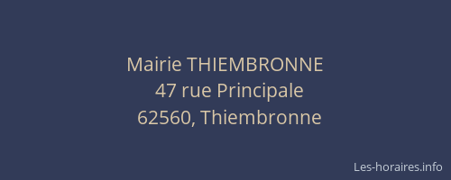 Mairie THIEMBRONNE