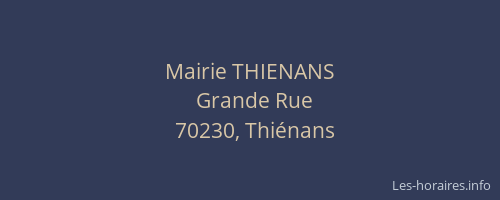 Mairie THIENANS