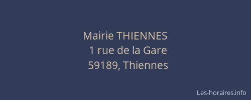 Mairie THIENNES