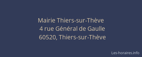 Mairie Thiers-sur-Th&egrave;ve