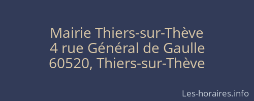 Mairie Thiers-sur-Thève