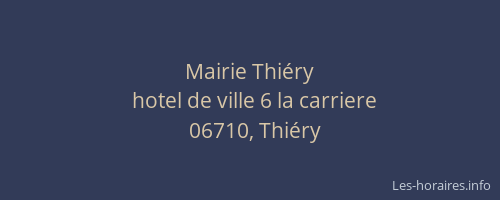 Mairie Thiéry