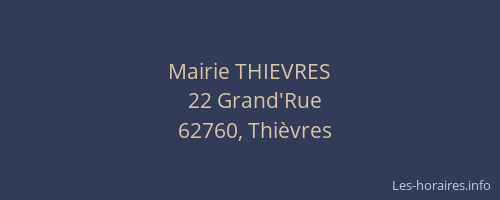 Mairie THIEVRES
