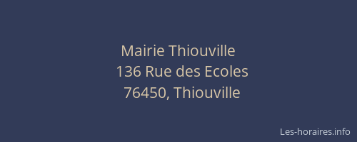 Mairie Thiouville