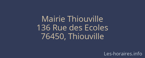 Mairie Thiouville