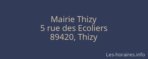 Mairie Thizy