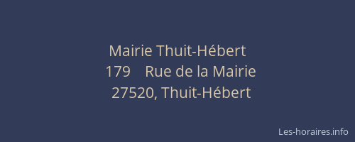 Mairie Thuit-Hébert