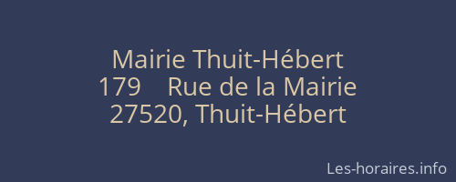 Mairie Thuit-Hébert