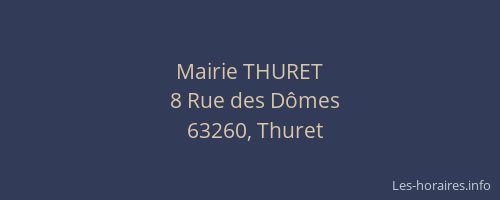 Mairie THURET