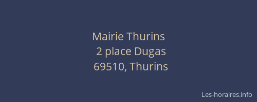 Mairie Thurins