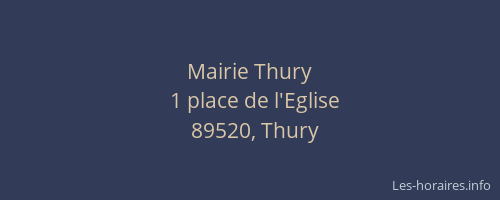 Mairie Thury