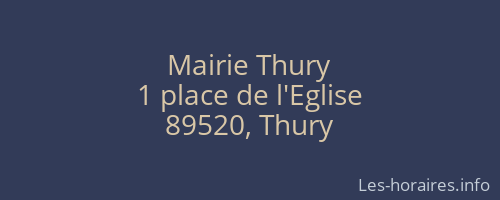 Mairie Thury