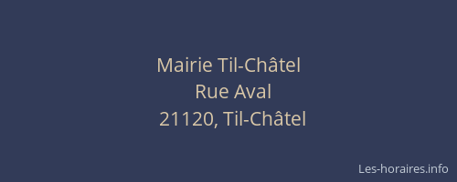 Mairie Til-Ch&acirc;tel