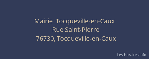 Mairie  Tocqueville-en-Caux
