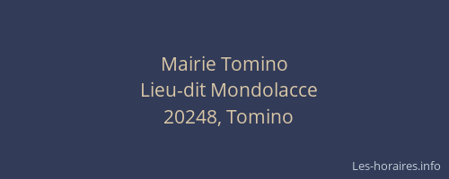 Mairie Tomino