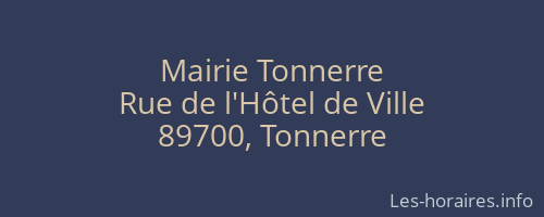 Mairie Tonnerre