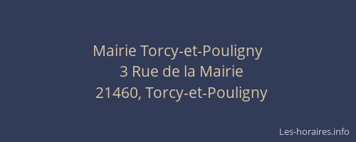 Mairie Torcy-et-Pouligny