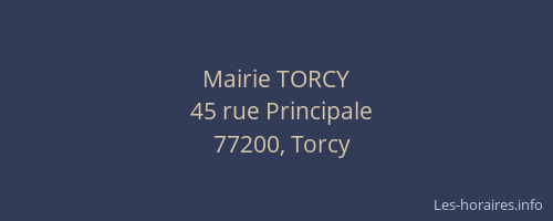 Mairie TORCY