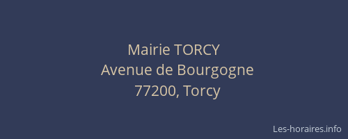 Mairie TORCY