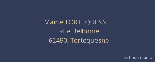 Mairie TORTEQUESNE