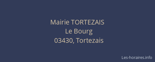 Mairie TORTEZAIS