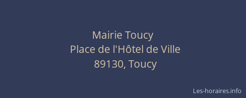 Mairie Toucy