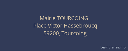 Mairie TOURCOING