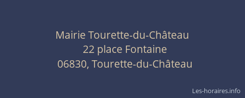 Mairie Tourette-du-Château