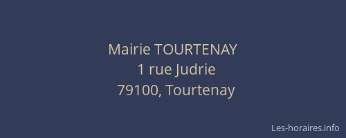 Mairie TOURTENAY