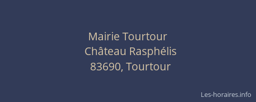 Mairie Tourtour