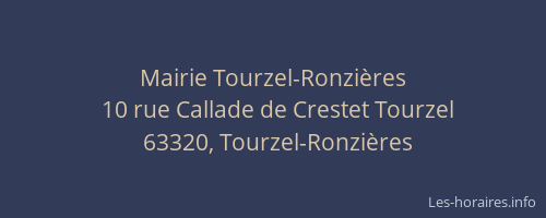 Mairie Tourzel-Ronzières